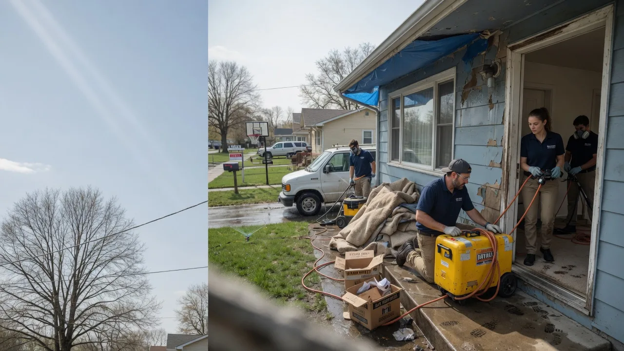 Basement Flood Cleanup in Ogden, KS near me